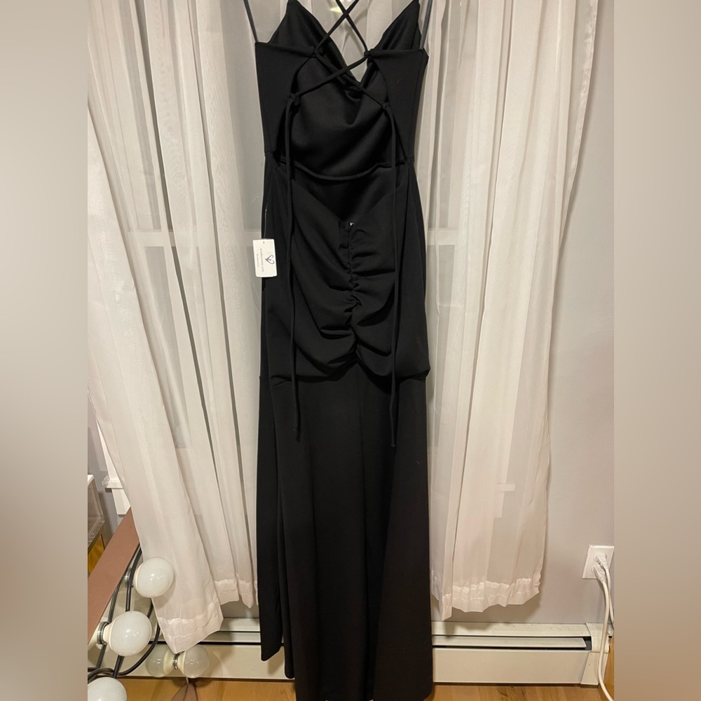Windsor size large black prom dress